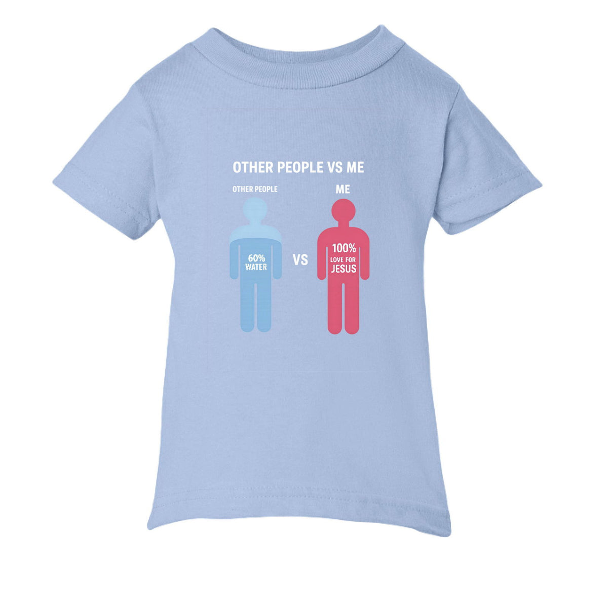Other People Vs Me Funny Baby Christian T-shirt - ClaimedbyGodDesigns