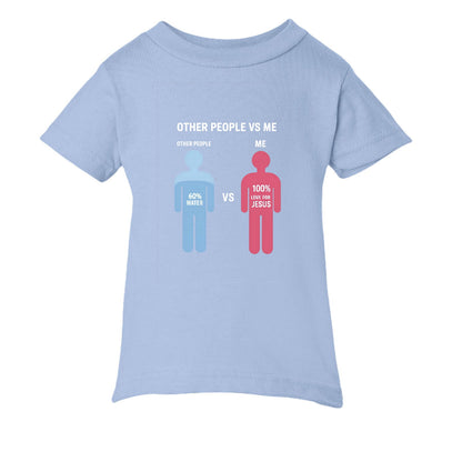 Other People Vs Me Funny Baby Christian T-shirt - ClaimedbyGodDesigns