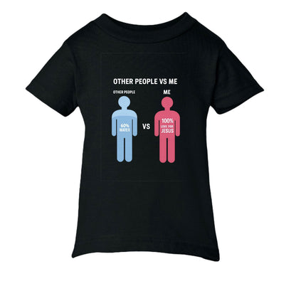 Other People Vs Me Funny Baby Christian T-shirt - ClaimedbyGodDesigns