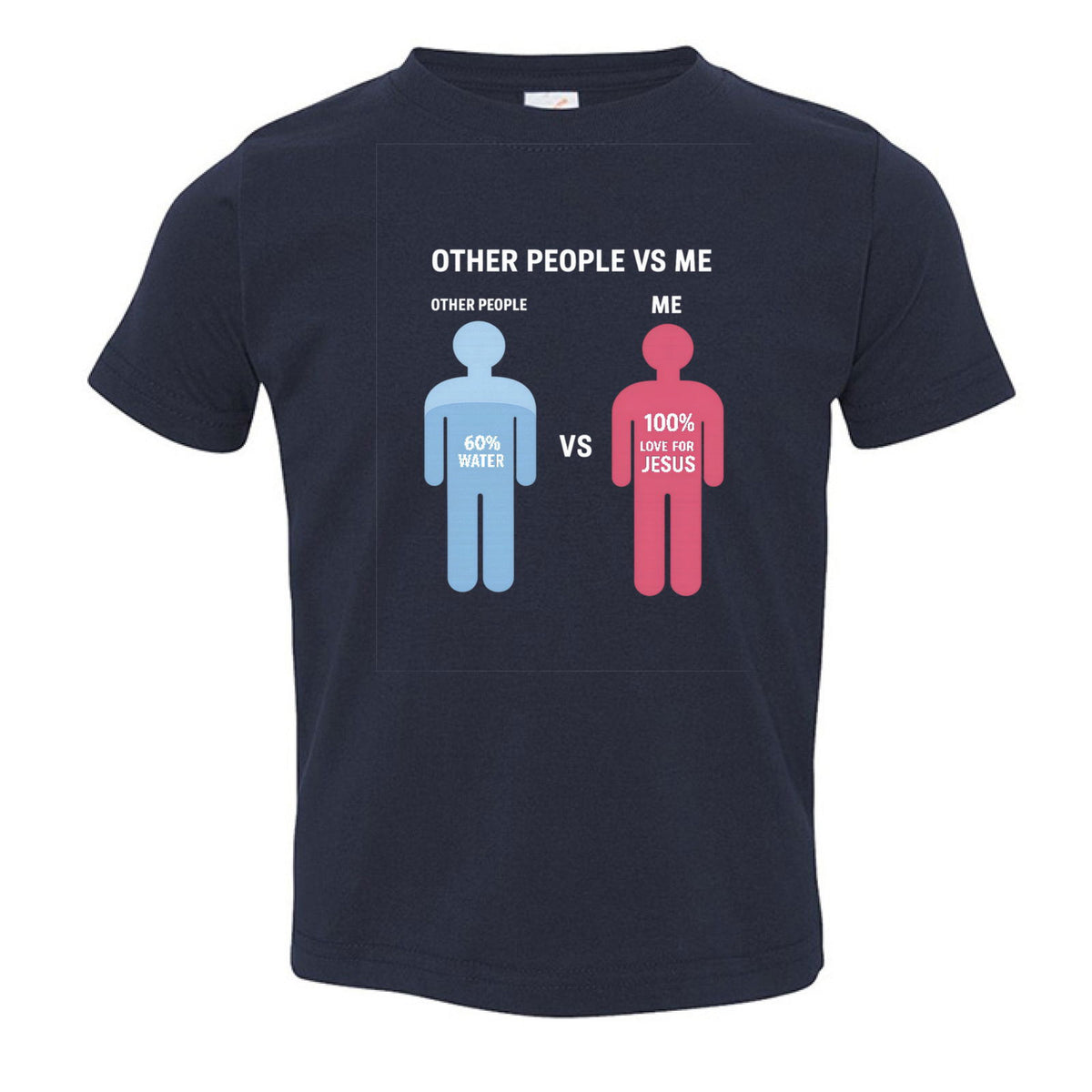 Other People Vs Me Funny Toddler Christian T-shirt - ClaimedbyGodDesigns