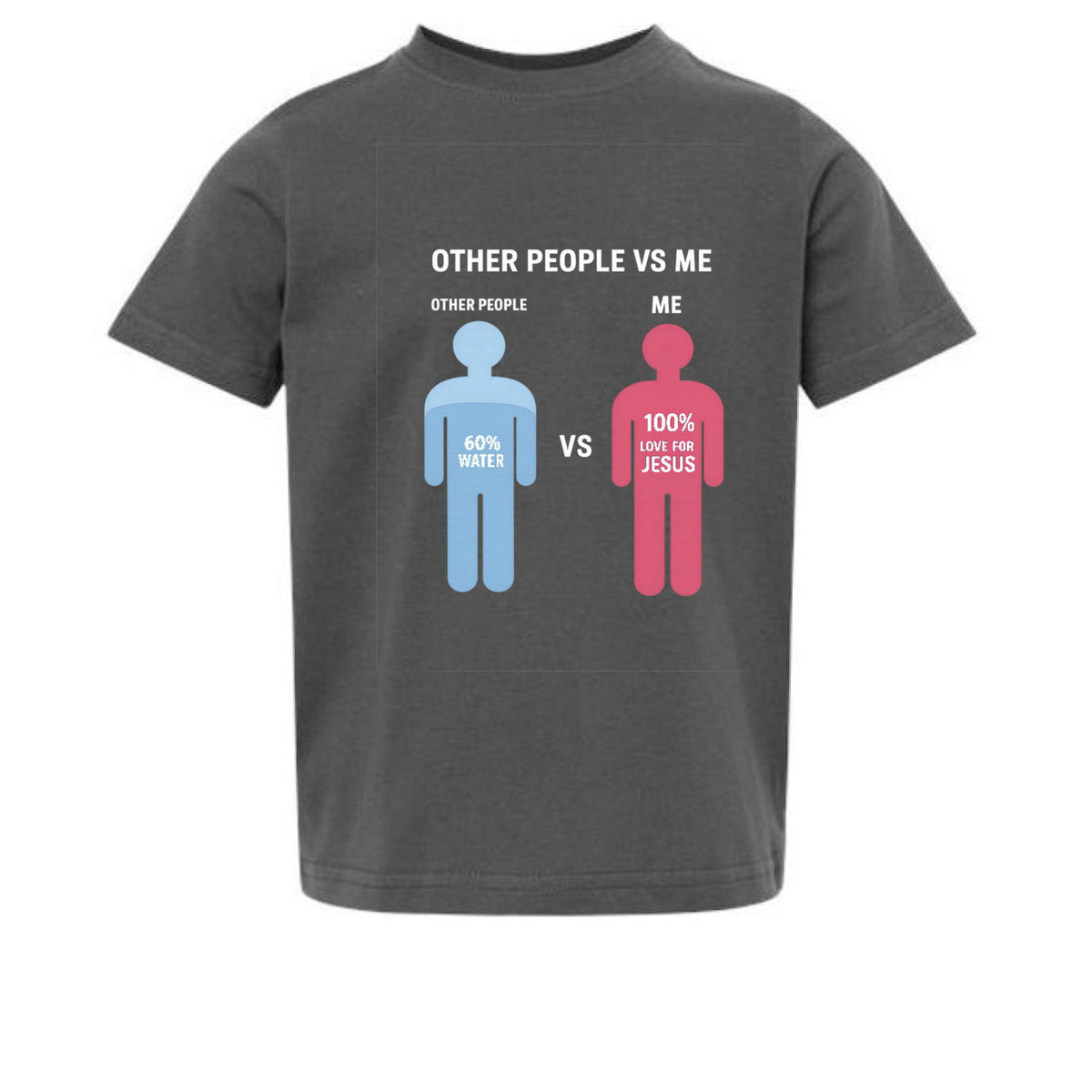 Other People Vs Me Funny Toddler Christian T-shirt - ClaimedbyGodDesigns