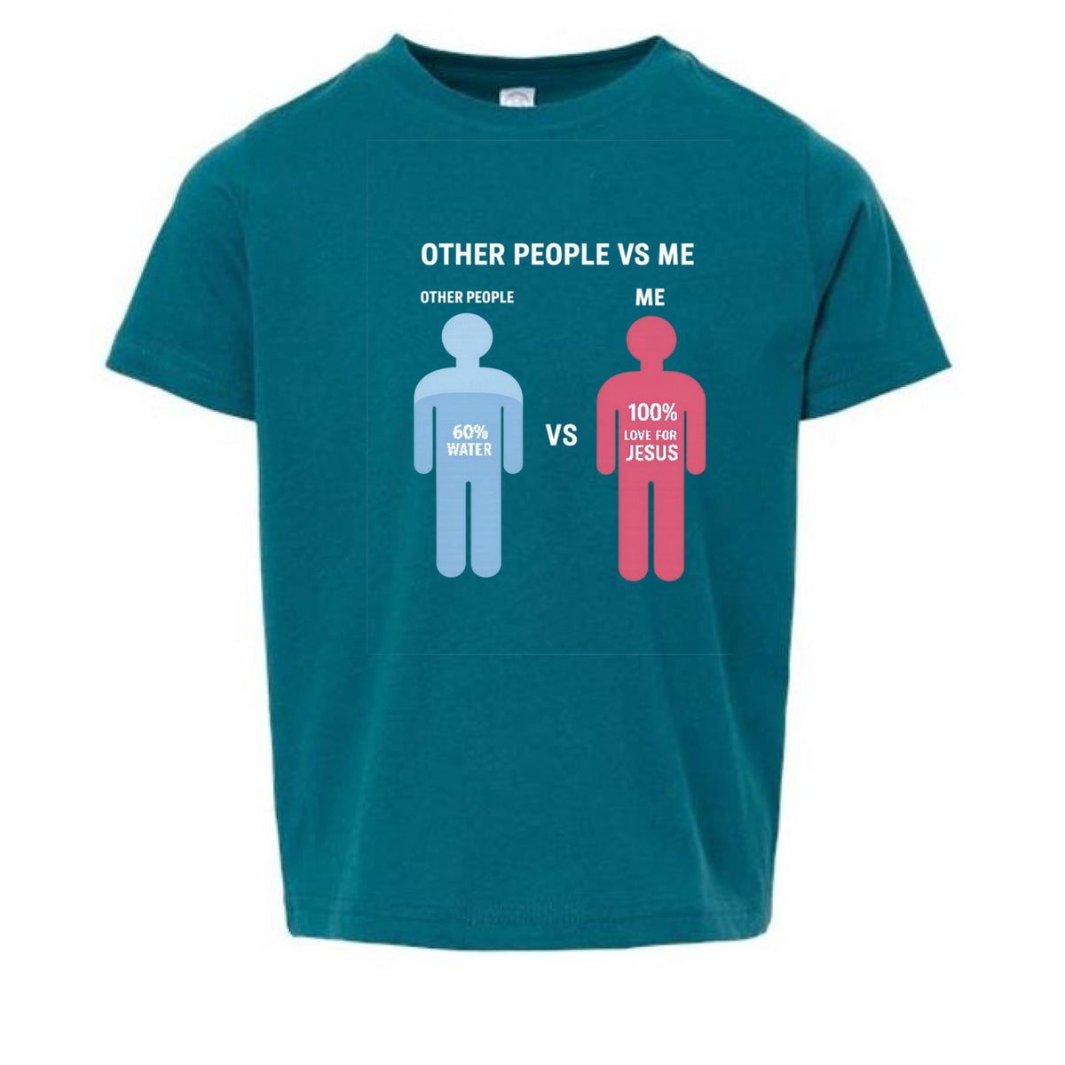 Other People Vs Me Funny Toddler Christian T-shirt - ClaimedbyGodDesigns