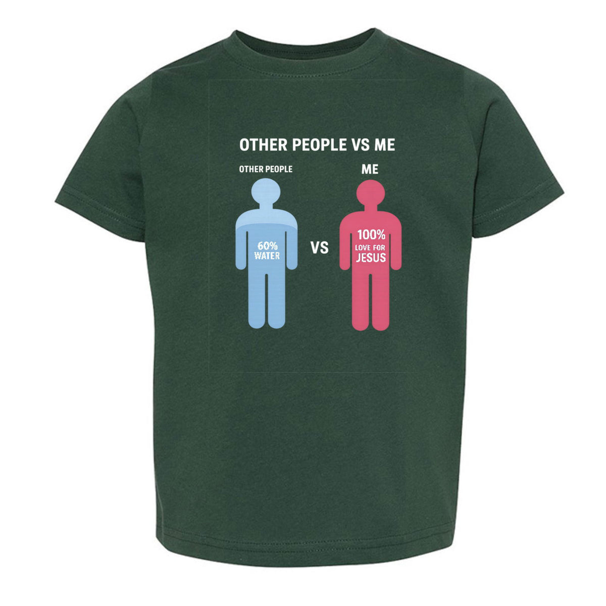 Other People Vs Me Funny Toddler Christian T-shirt - ClaimedbyGodDesigns