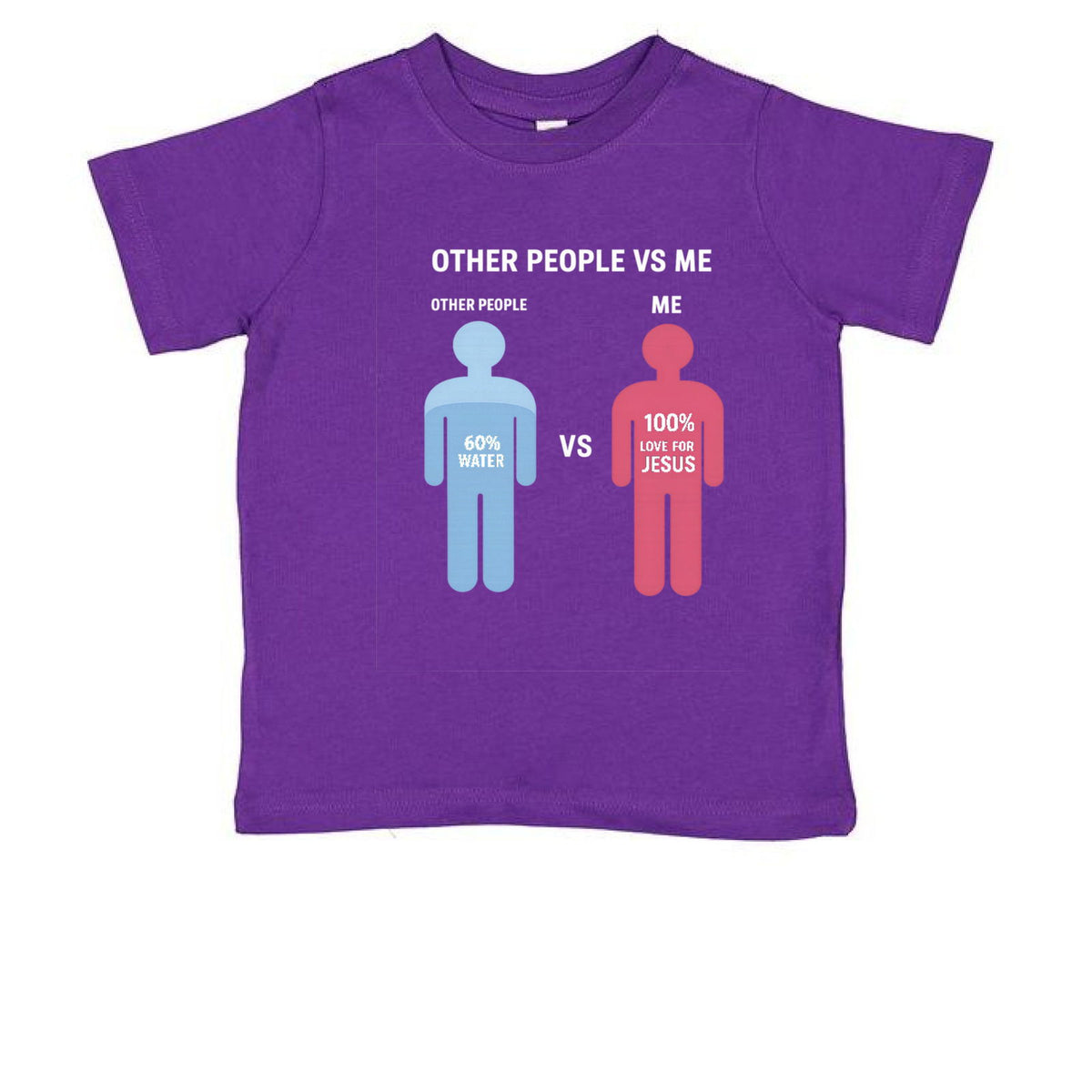 Other People Vs Me Funny Toddler Christian T-shirt - ClaimedbyGodDesigns