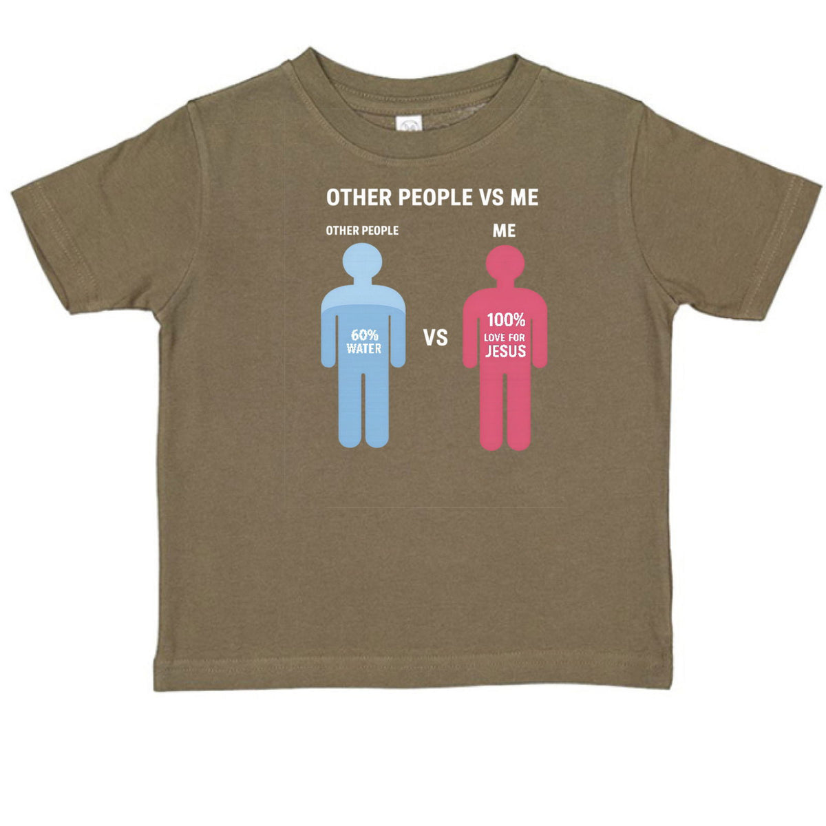 Other People Vs Me Funny Toddler Christian T-shirt - ClaimedbyGodDesigns