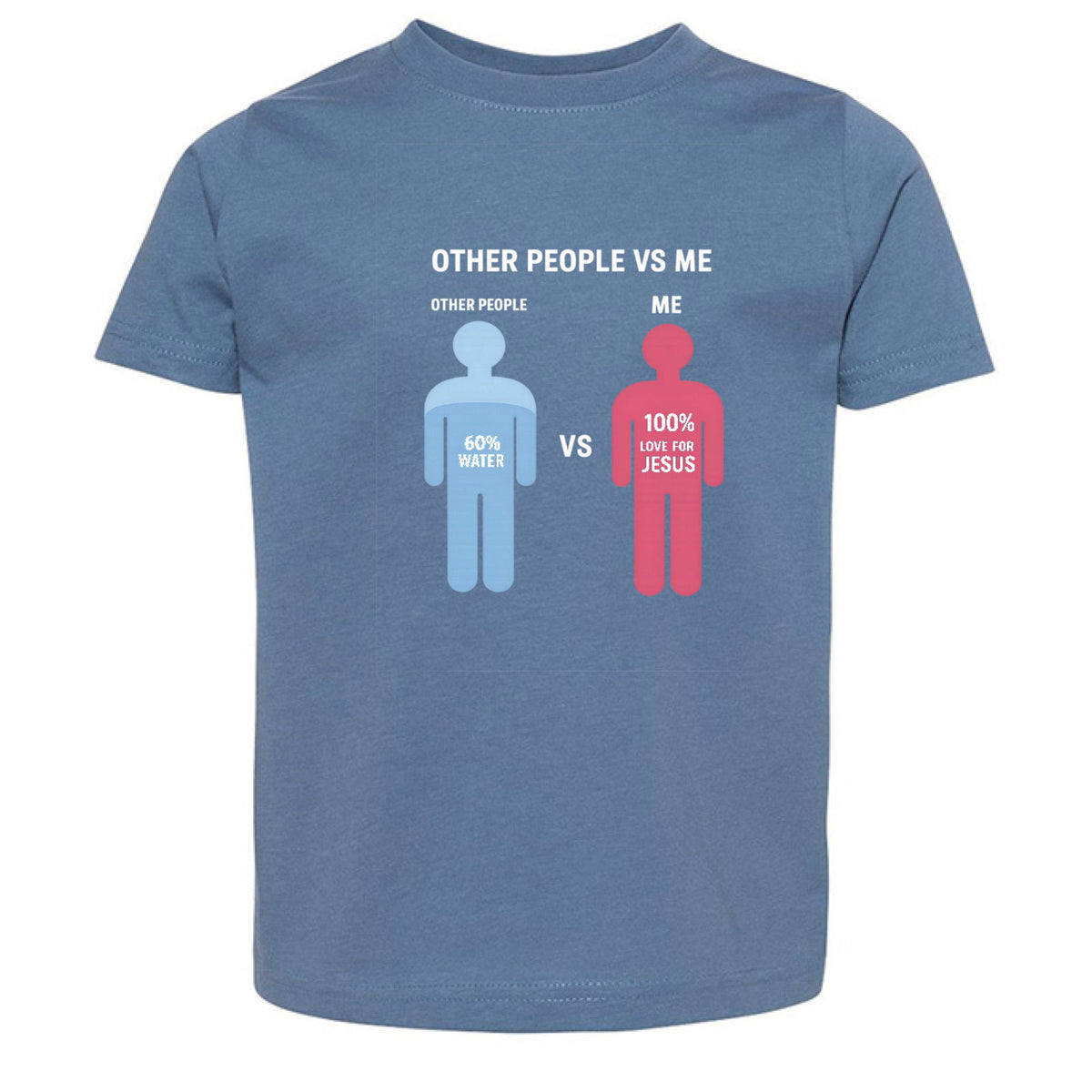Other People Vs Me Funny Toddler Christian T-shirt - ClaimedbyGodDesigns
