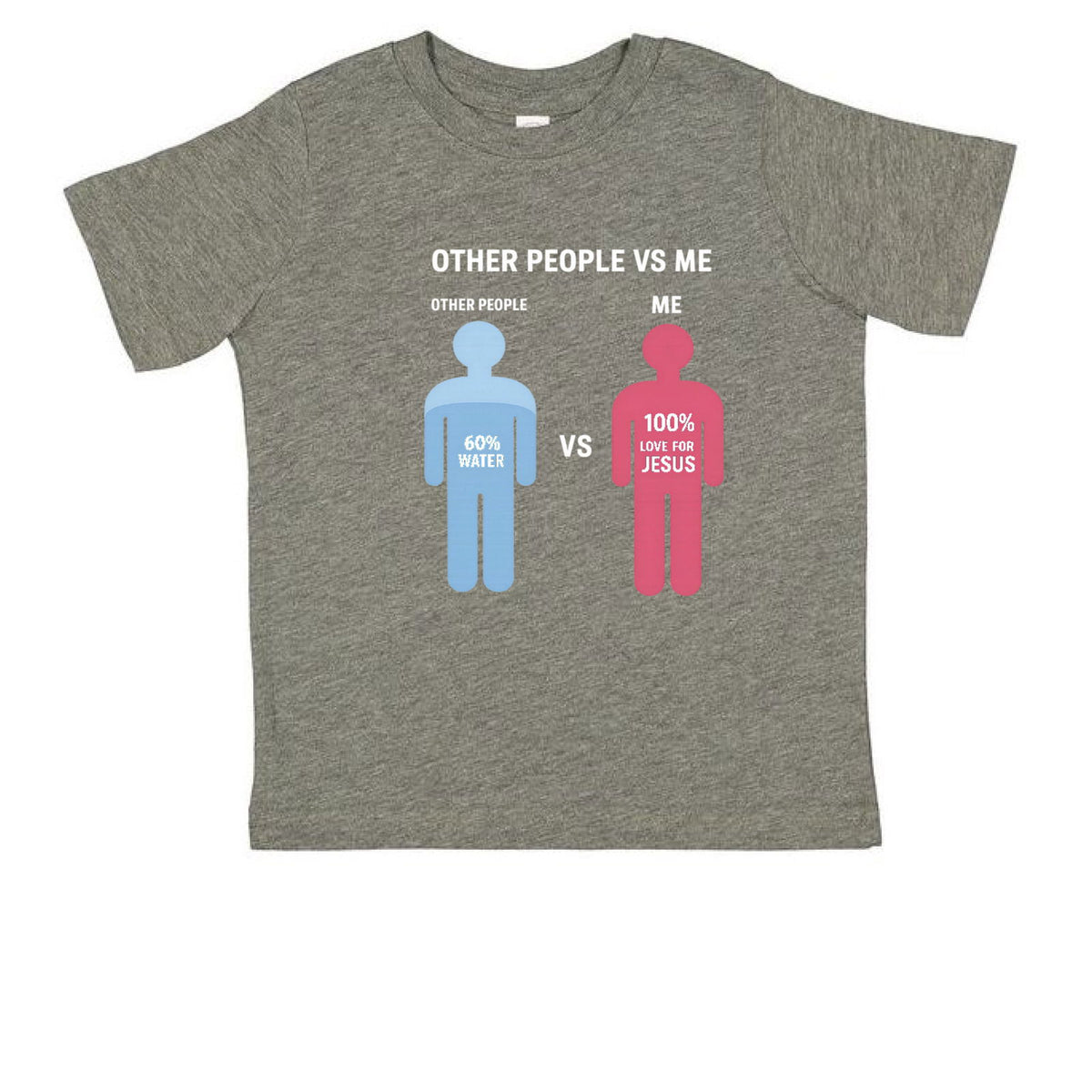 Other People Vs Me Funny Toddler Christian T-shirt - ClaimedbyGodDesigns