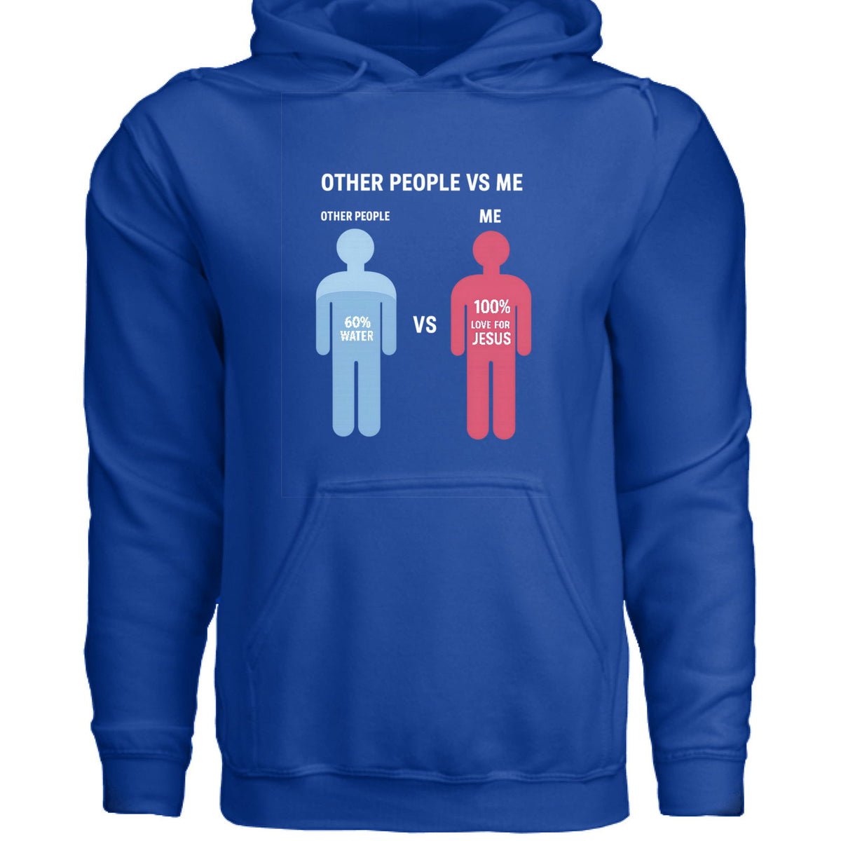 Other People Vs Me Funny Unisex Christian Hooded Pullover Sweatshirt - ClaimedbyGodDesigns