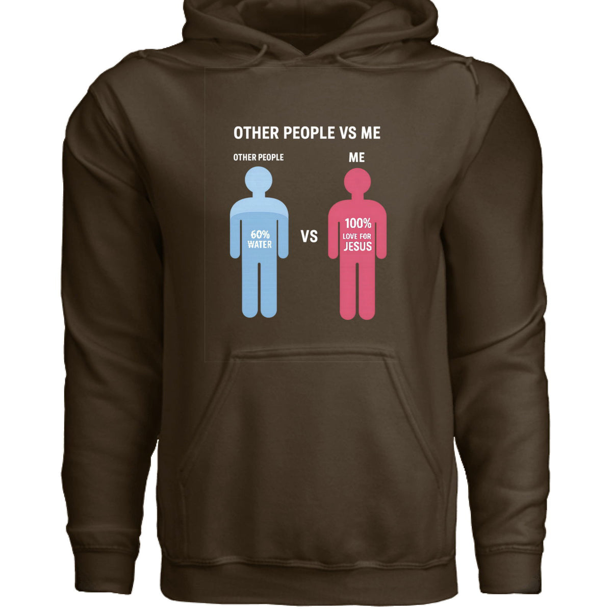Other People Vs Me Funny Unisex Christian Hooded Pullover Sweatshirt - ClaimedbyGodDesigns