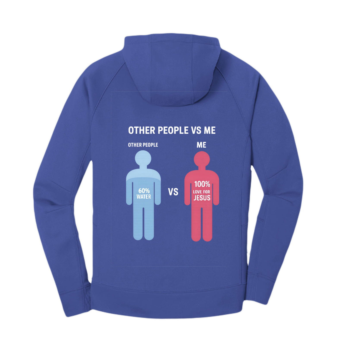 Other People Vs Me Funny Unisex Premium Christian Fleece Pullover Hooded Sweatshirt - ClaimedbyGodDesigns