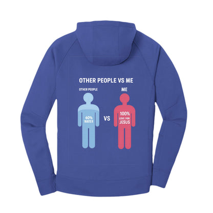 Other People Vs Me Funny Unisex Premium Christian Fleece Pullover Hooded Sweatshirt - ClaimedbyGodDesigns
