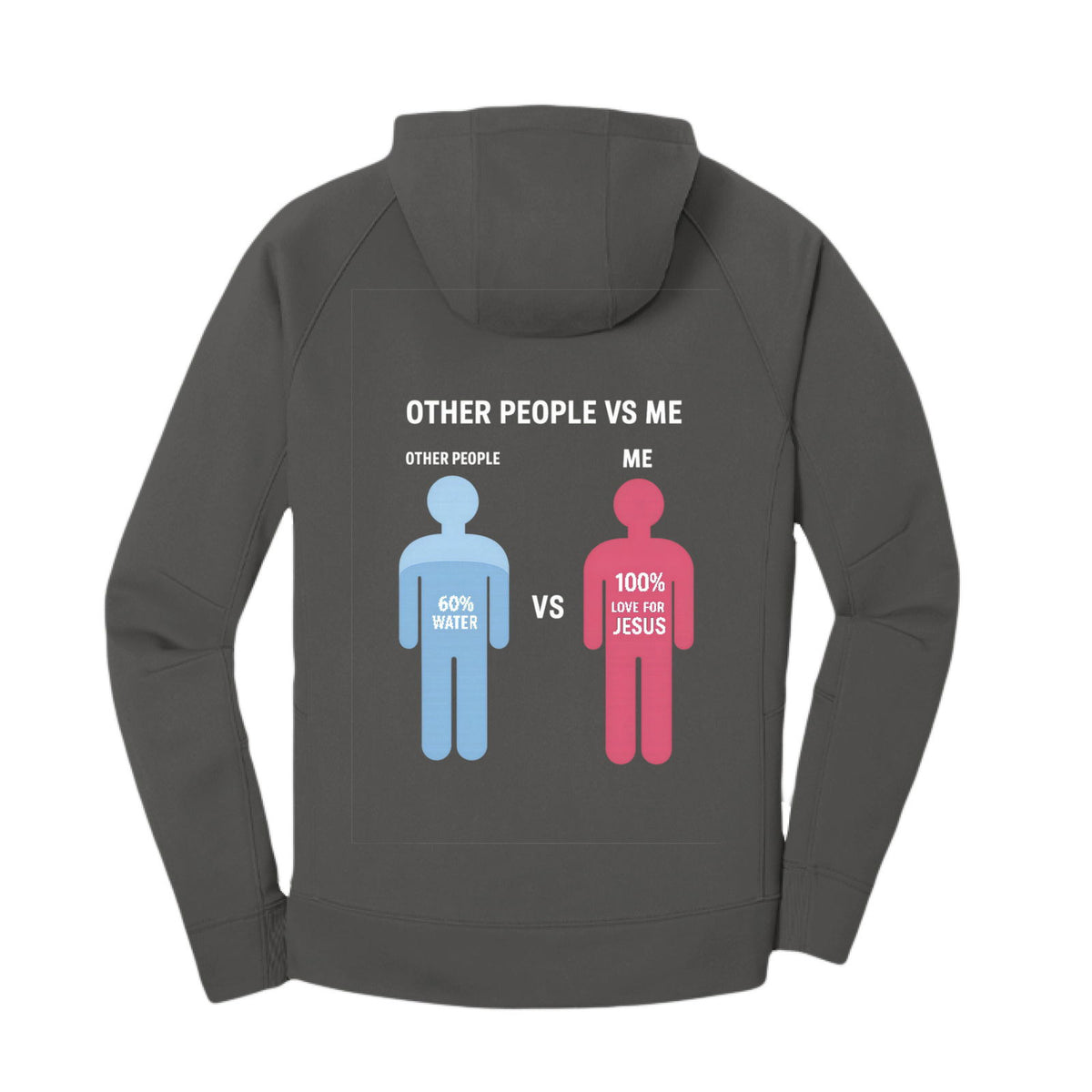 Other People Vs Me Funny Unisex Premium Christian Fleece Pullover Hooded Sweatshirt - ClaimedbyGodDesigns