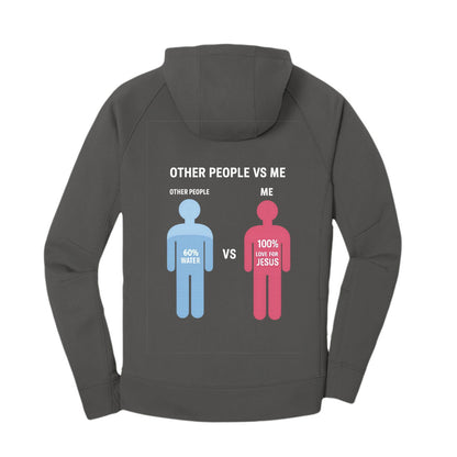 Other People Vs Me Funny Unisex Premium Christian Fleece Pullover Hooded Sweatshirt - ClaimedbyGodDesigns