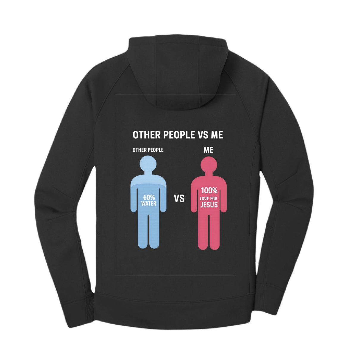 Other People Vs Me Funny Unisex Premium Christian Fleece Pullover Hooded Sweatshirt - ClaimedbyGodDesigns