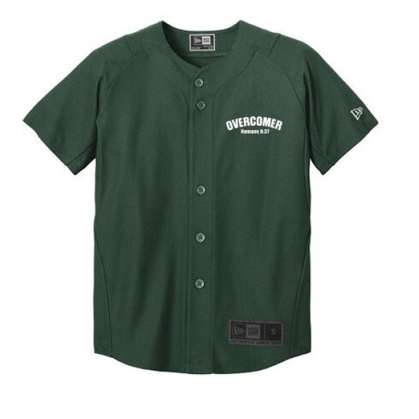 Overcomer Youth Christian Full-Button Jersey - ClaimedbyGodDesigns