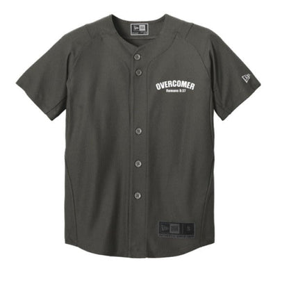 Overcomer Youth Christian Full-Button Jersey - ClaimedbyGodDesigns