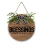 I Will Keep Counting My Blessings Christian Wooden Hanging Sign - ClaimedbyGodDesigns