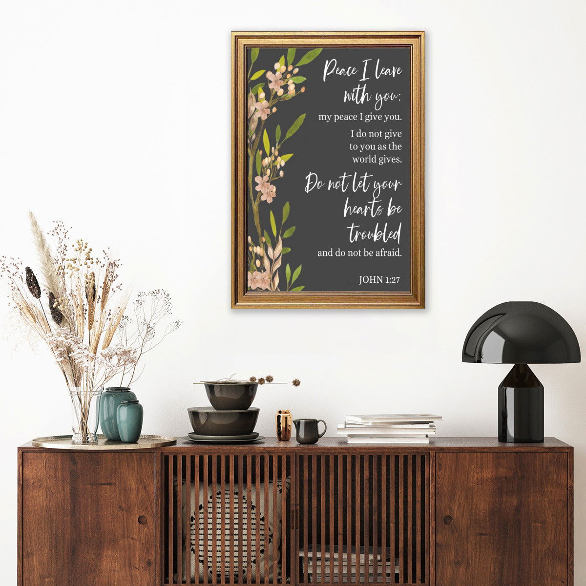 Peace I Leave With You Christian Canvas - ClaimedbyGodDesigns