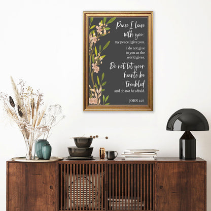 Peace I Leave With You Christian Canvas - ClaimedbyGodDesigns