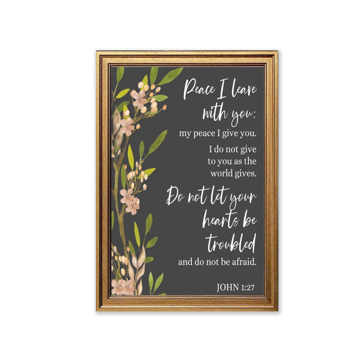 Peace I Leave With You Christian Canvas - ClaimedbyGodDesigns