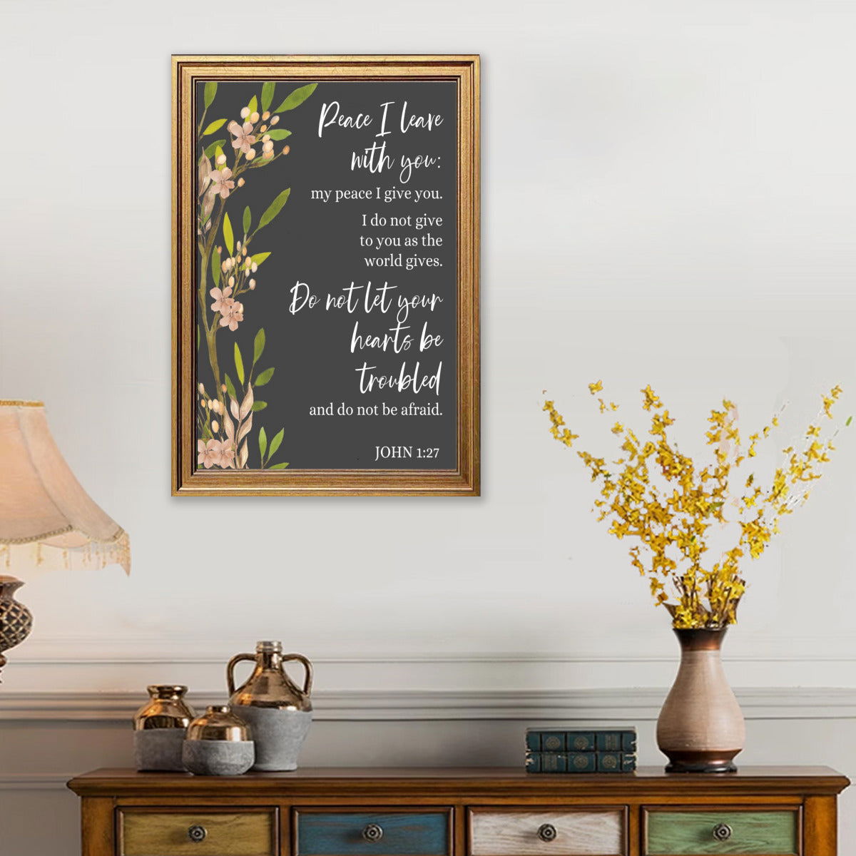 Peace I Leave With You Christian Canvas - ClaimedbyGodDesigns