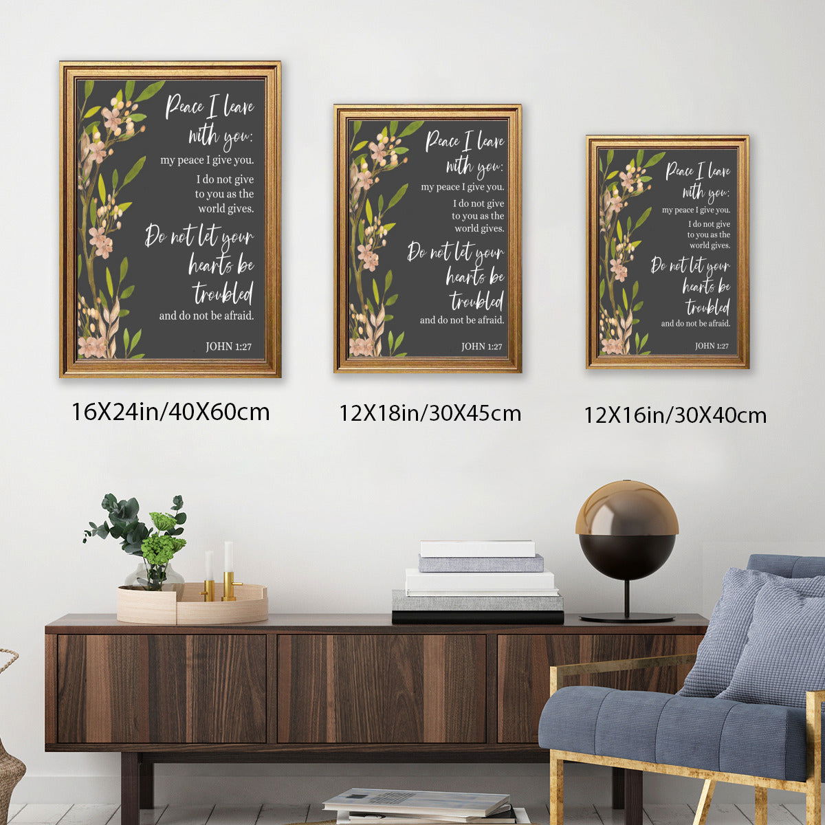 Peace I Leave With You Christian Canvas - ClaimedbyGodDesigns