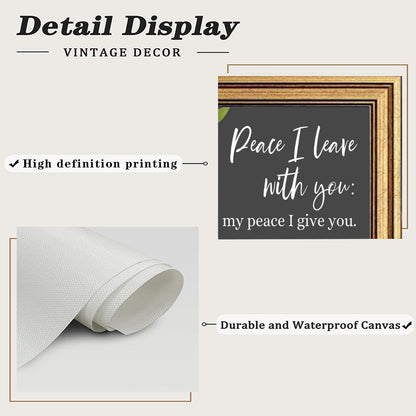 Peace I Leave With You Christian Canvas - ClaimedbyGodDesigns