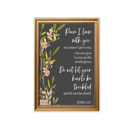 Peace I Leave With You Christian Canvas - ClaimedbyGodDesigns
