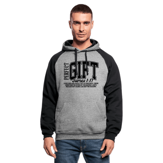 Perfect Gift Christian Unisex Colorblock Hooded Sweatshirt - ClaimedbyGodDesigns