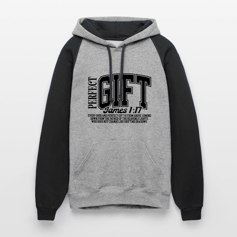 Perfect Gift Christian Unisex Colorblock Hooded Sweatshirt - ClaimedbyGodDesigns