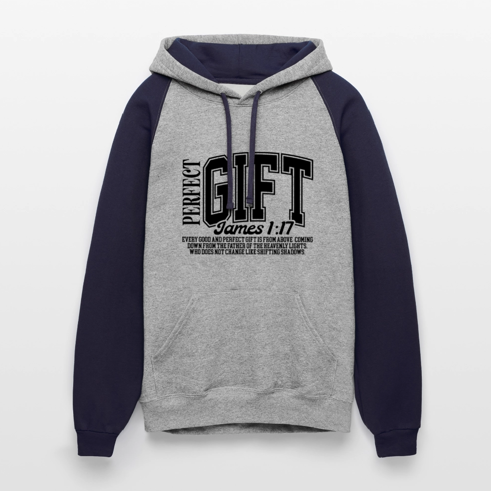 Perfect Gift Christian Unisex Colorblock Hooded Sweatshirt - ClaimedbyGodDesigns