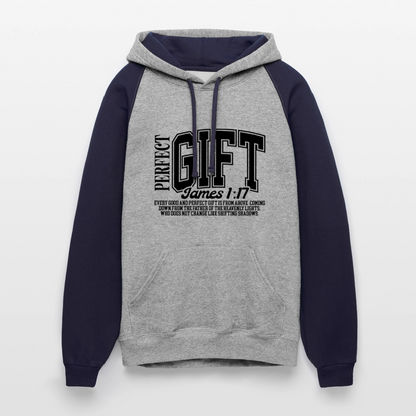 Perfect Gift Christian Unisex Colorblock Hooded Sweatshirt - ClaimedbyGodDesigns