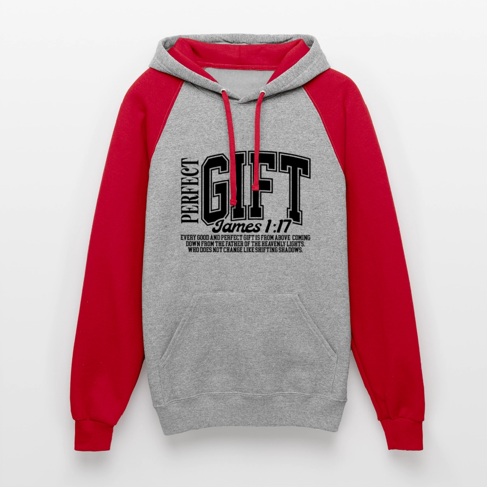 Perfect Gift Christian Unisex Colorblock Hooded Sweatshirt - ClaimedbyGodDesigns