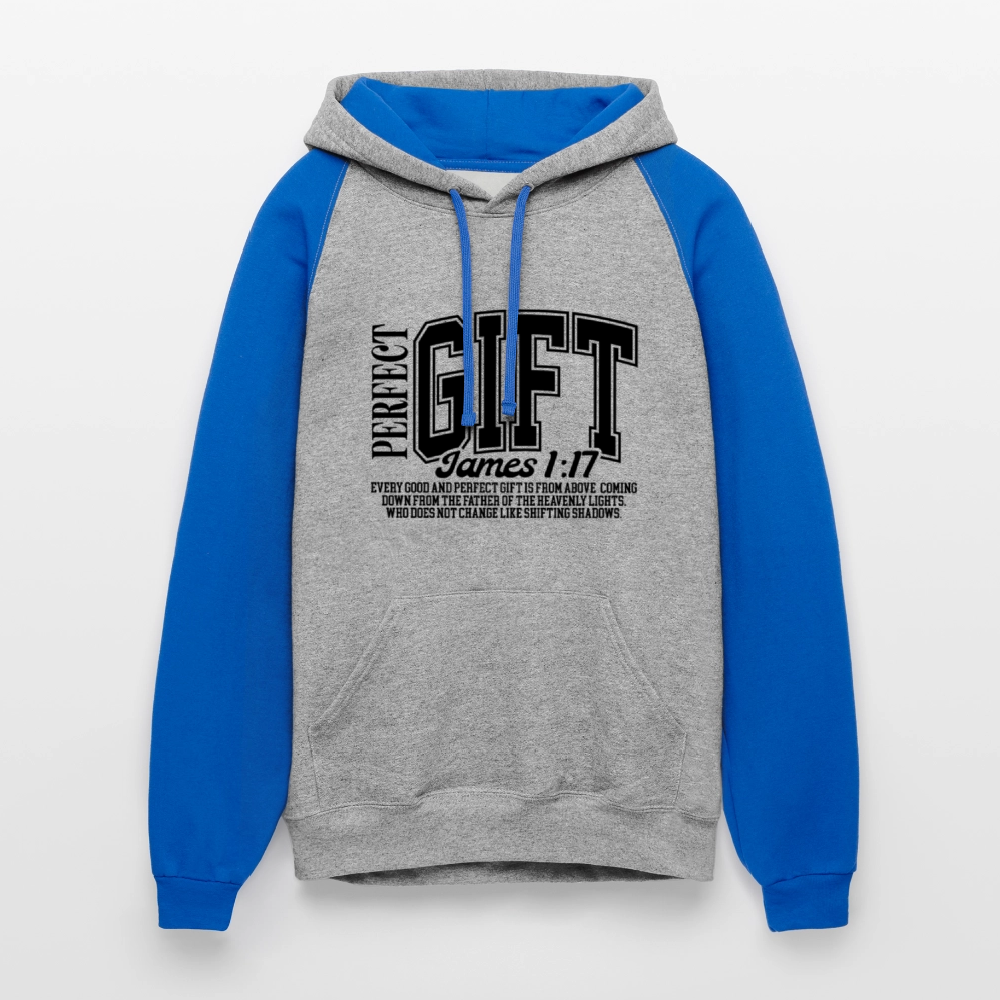 Perfect Gift Christian Unisex Colorblock Hooded Sweatshirt - ClaimedbyGodDesigns