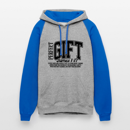 Perfect Gift Christian Unisex Colorblock Hooded Sweatshirt - ClaimedbyGodDesigns