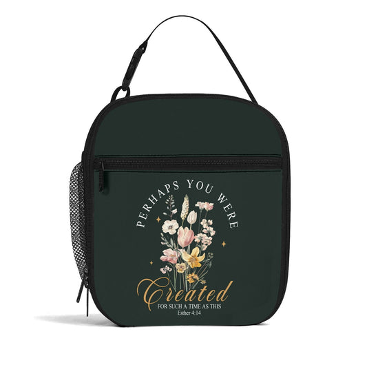 Perhaps You Were Created Insulated Christian Lunch Box for Kids - ClaimedbyGodDesigns