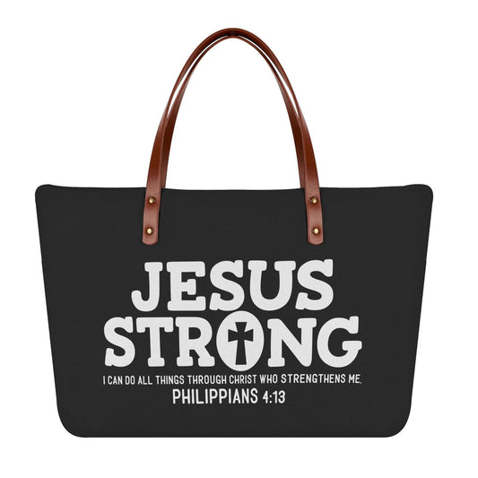 Philippians 4:13 Jesus Strong Christian Womens Comfort Tote Bag - ClaimedbyGodDesigns