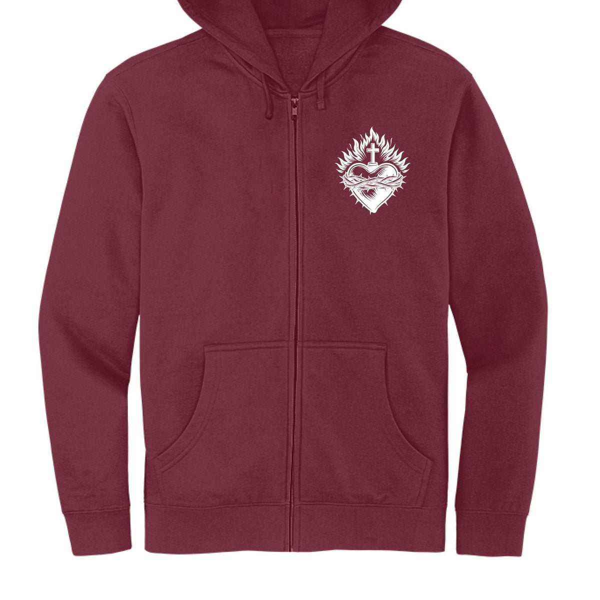 Places I Won't Be Going Today Funny Unisex Christian Full-zip Hooded Sweatshirt - ClaimedbyGodDesigns