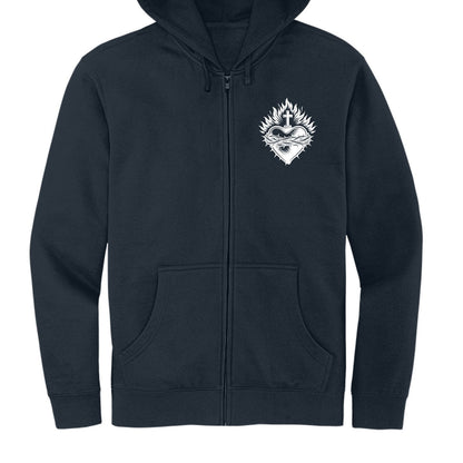 Places I Won't Be Going Today Funny Unisex Christian Full-zip Hooded Sweatshirt - ClaimedbyGodDesigns