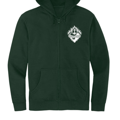 Places I Won't Be Going Today Funny Unisex Christian Full-zip Hooded Sweatshirt - ClaimedbyGodDesigns