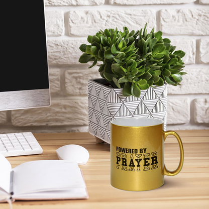 Powered By Prayer Christian Metallic Mug - ClaimedbyGodDesigns