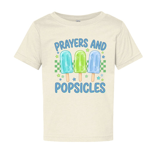 Prayers and Popsicles Baby Christian T-shirt - ClaimedbyGodDesigns