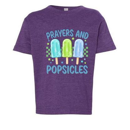 Prayers and Popsicles Toddler Christian T-shirt - ClaimedbyGodDesigns