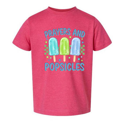 Prayers and Popsicles Toddler Christian T-shirt - ClaimedbyGodDesigns