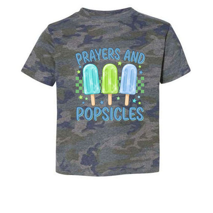 Prayers and Popsicles Toddler Christian T-shirt - ClaimedbyGodDesigns
