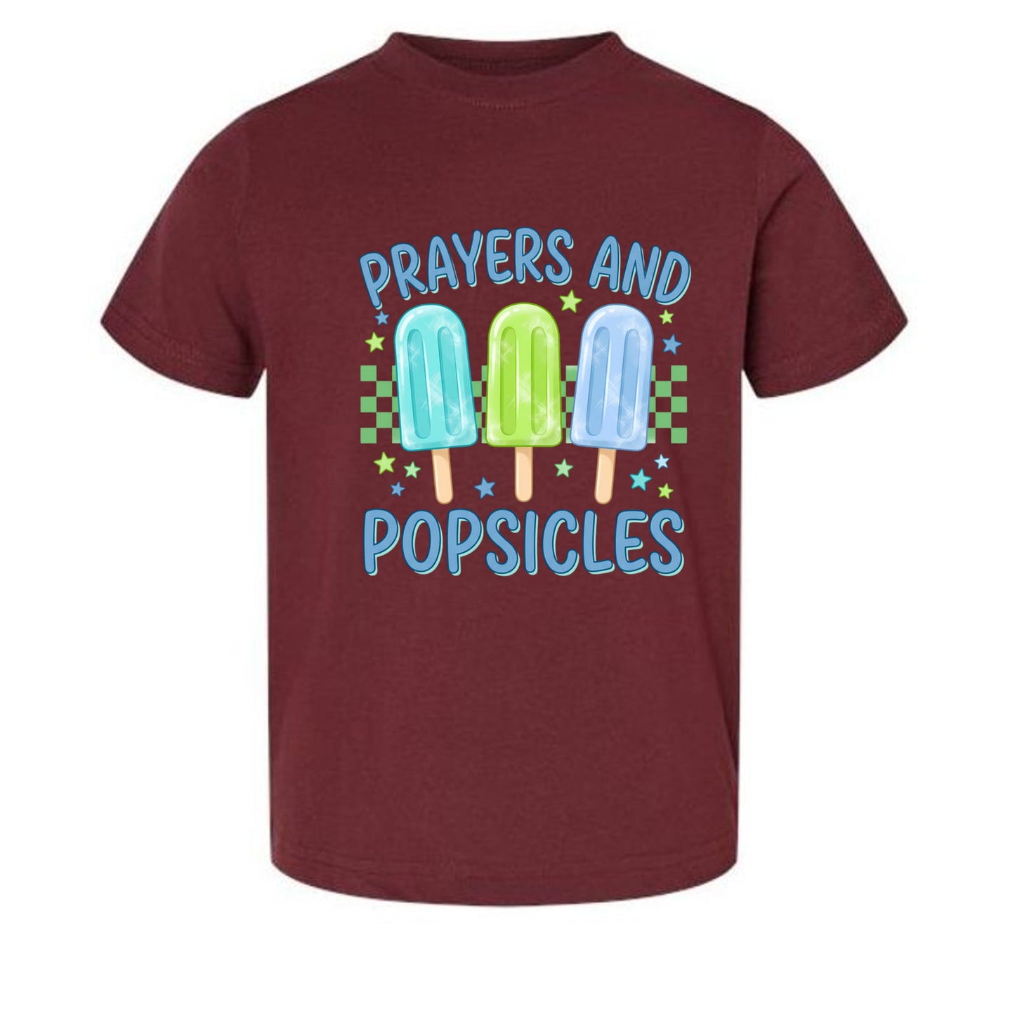 Prayers and Popsicles Toddler Christian T-shirt - ClaimedbyGodDesigns
