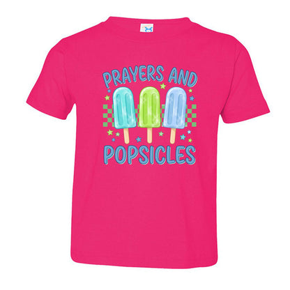 Prayers and Popsicles Toddler Christian T-shirt - ClaimedbyGodDesigns