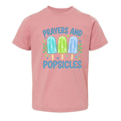 Prayers and Popsicles Toddler Christian T-shirt - ClaimedbyGodDesigns
