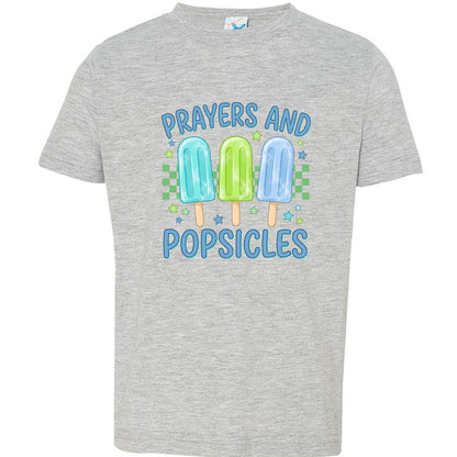 Prayers and Popsicles Toddler Christian T-shirt - ClaimedbyGodDesigns