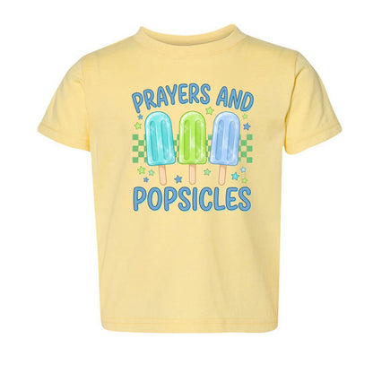 Prayers and Popsicles Toddler Christian T-shirt - ClaimedbyGodDesigns